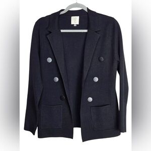 Sioni Black/Charcoal Knit Sweater Jacket 💕